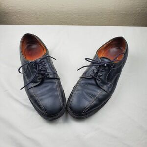 Mens Allen Edmonds Mapleton Black Leather Shoes Size 9.5 D